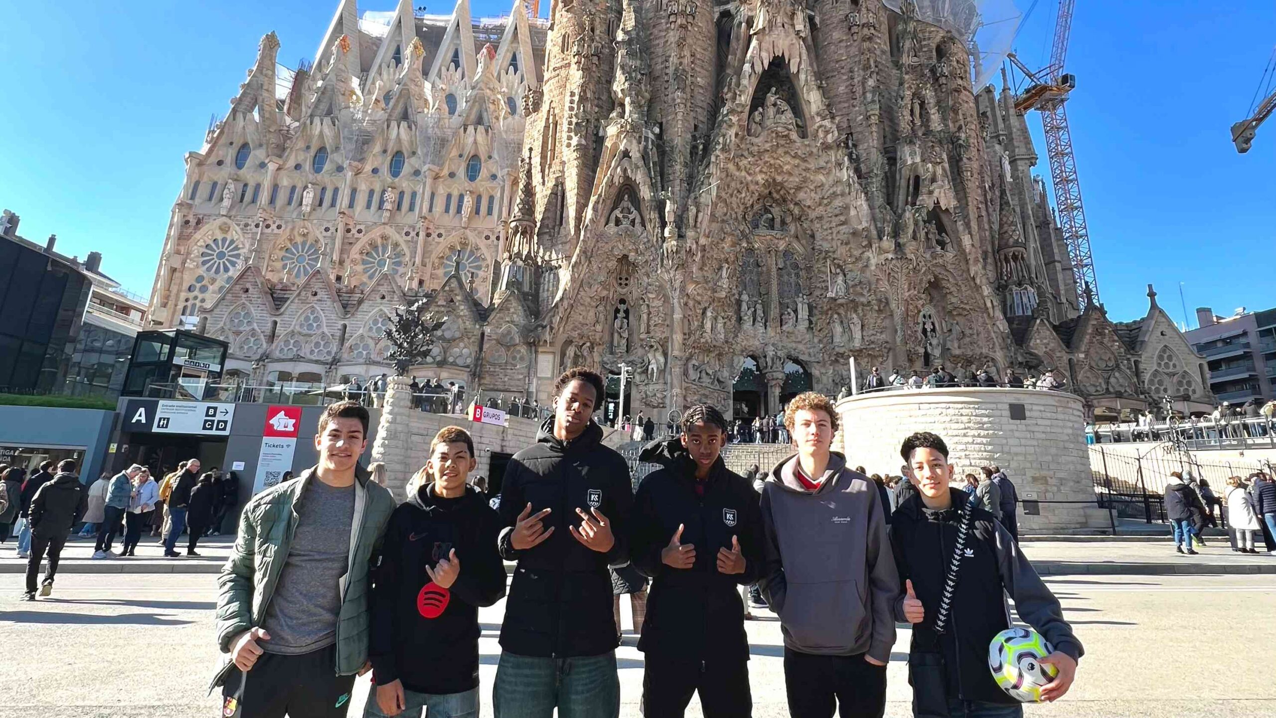 kaptiva sports academy visits Barcelona