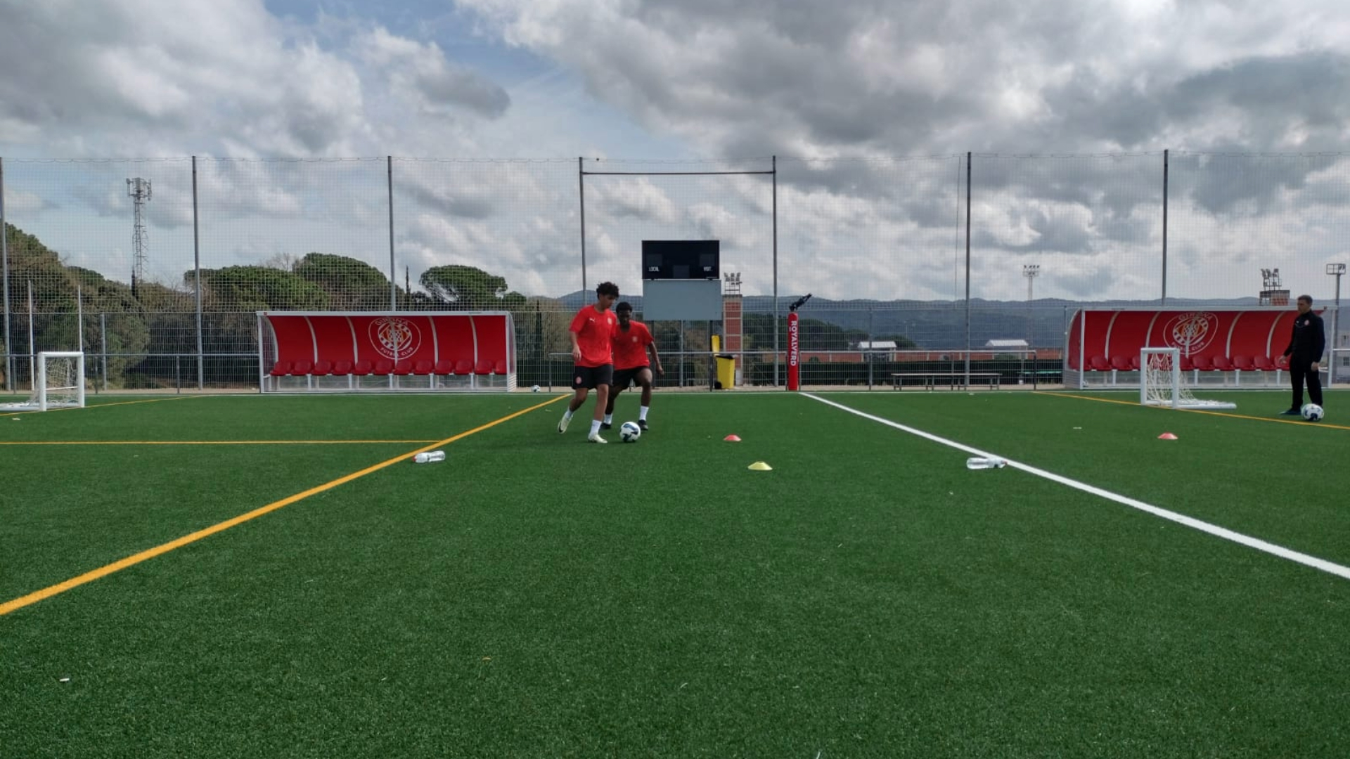 training session with Girona training session with Girona